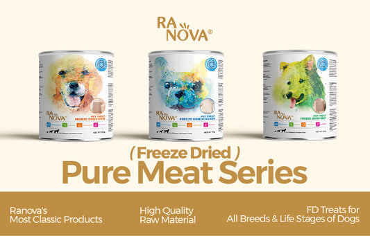 FCL RANOVA Freeze Dried Dog Treats Raw Food 40 Cans