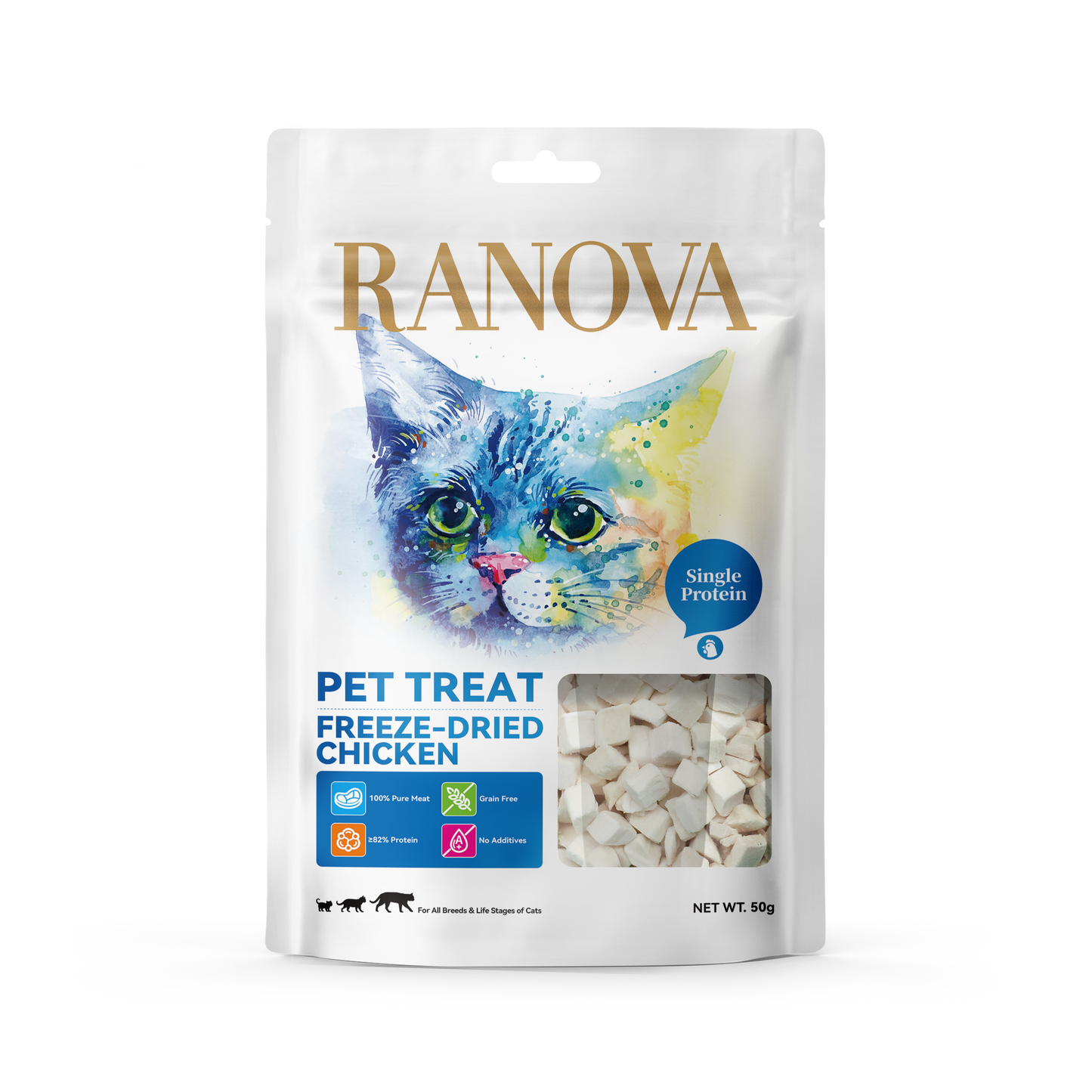 Ranova Freeze-Dried Cat Treats Raw Food (Chicken)15g